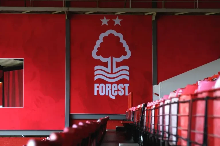 Nottingham Forest crest at stadium