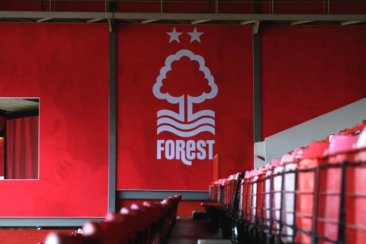 Nottingham Forest crest at stadium
