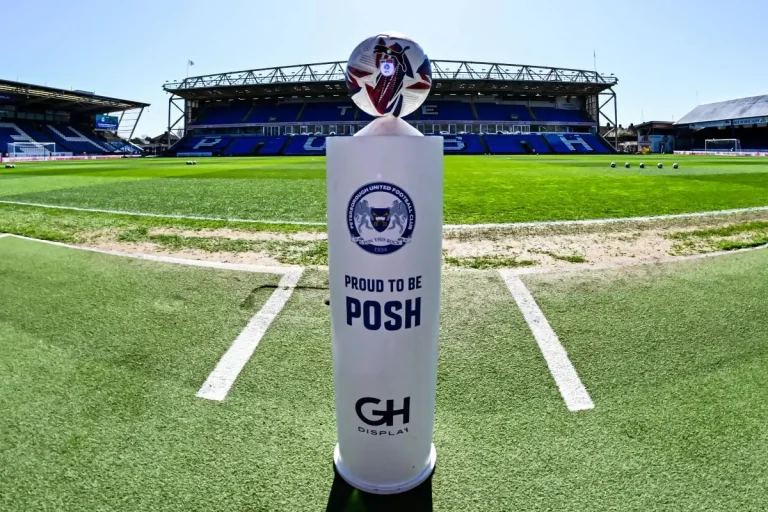 Peterborough stadium and match ball