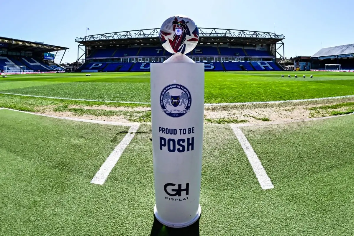 Peterborough stadium and match ball