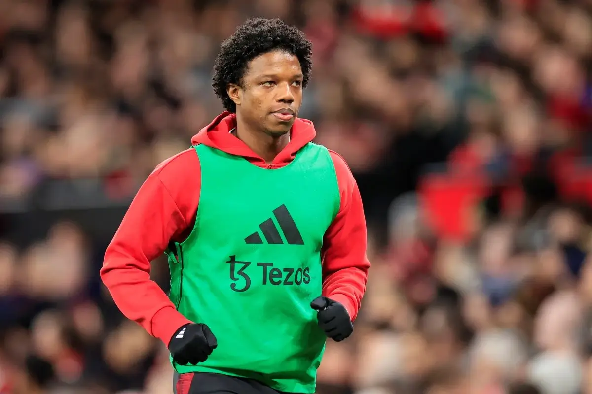 Tyrell Malacia in training gear