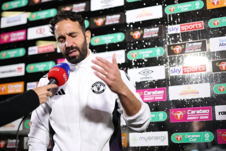 Ruben Amorim Speaking after Grimsby defeat