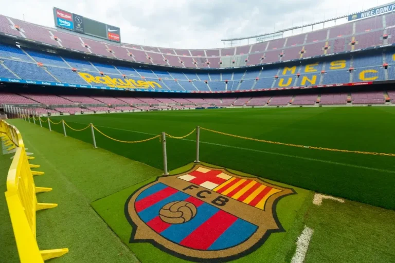 Barcelona crest at Camp Nou