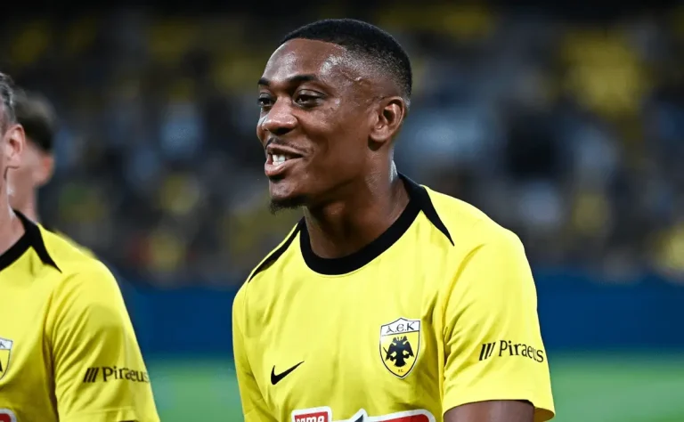 Anthony Martial Smiling AEK Athens