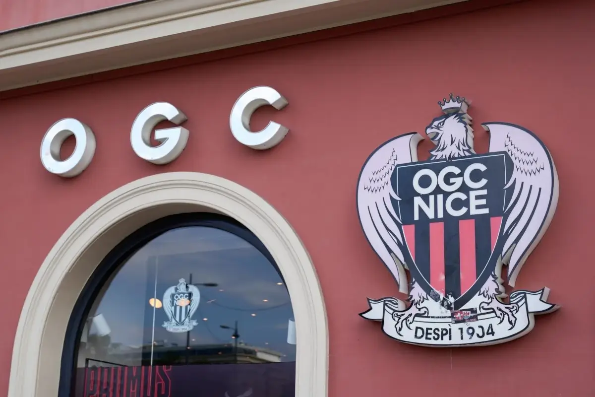 OGC Nice crest on club shop