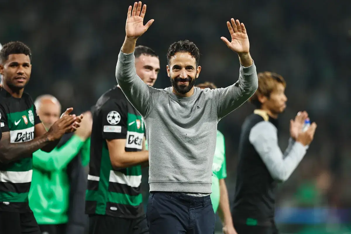 Ruben Amorim managing Sporting CP in Portugal