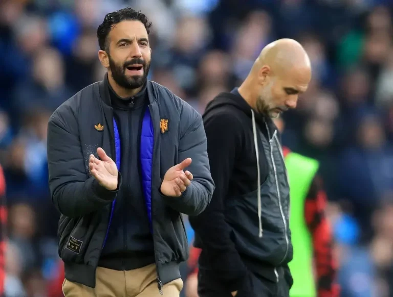 Ruben Amorim and Pep Guardiola
