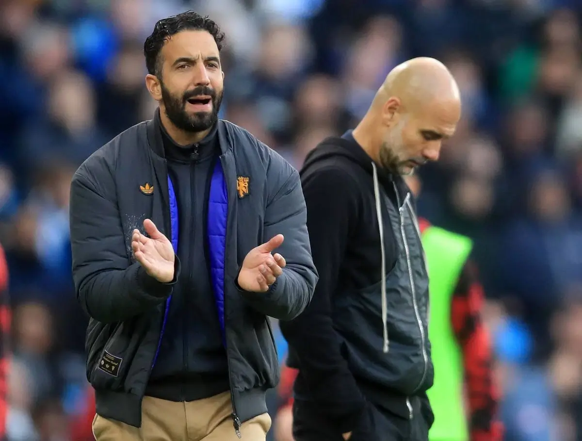 Ruben Amorim and Pep Guardiola